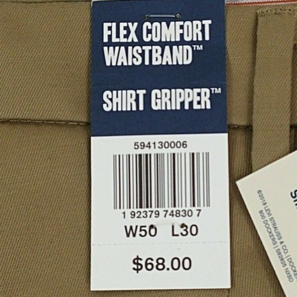 Dockers Signature Lux Cotton Pants Big & Tall 50 X 30 - Picture 7 of 12